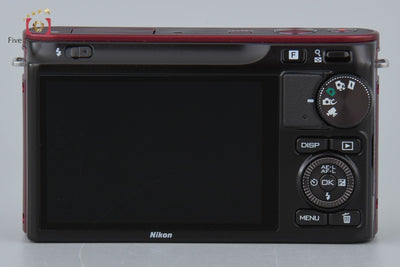 [Used] Nikon 1 J2 Red Mirrorless Interchangeable Lens Camera, Low Shutter Count