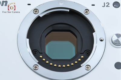 Used: Nikon 1 J2 White Mirrorless Interchangeable Lens Camera, Low Shutter Count