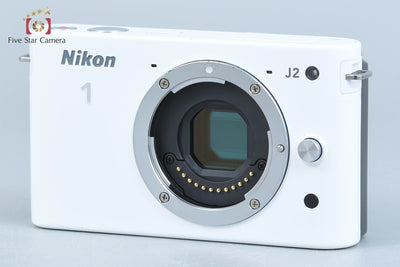 Used: Nikon 1 J2 White Mirrorless Interchangeable Lens Camera, Low Shutter Count