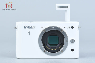 Used: Nikon 1 J2 White Mirrorless Interchangeable Lens Camera, Low Shutter Count