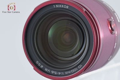 [Used] Nikon 1 J3 Red Small 10x Zoom Kit, Low Shutter Count, With Original Box
