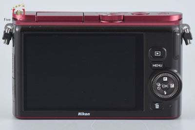 [Used] Nikon 1 J3 Red Small 10x Zoom Kit, Low Shutter Count, With Original Box