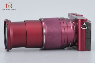 [Used] Nikon 1 J3 Red Small 10x Zoom Kit, Low Shutter Count, With Original Box
