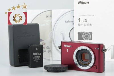 [Used] Nikon 1 J3 Red Mirrorless Interchangeable Lens Camera - Low Shutter Count