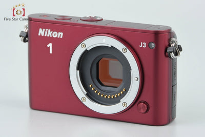 [Used] Nikon 1 J3 Red Mirrorless Interchangeable Lens Camera - Low Shutter Count