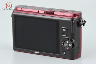 [Used] Nikon 1 J3 Red Mirrorless Interchangeable Lens Camera - Low Shutter Count
