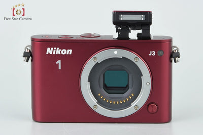 [Used] Nikon 1 J3 Red Mirrorless Interchangeable Lens Camera - Low Shutter Count