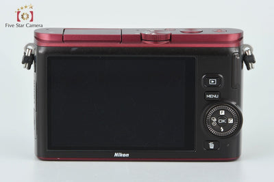 [Used] Nikon 1 J3 Red Mirrorless Interchangeable Lens Camera - Low Shutter Count
