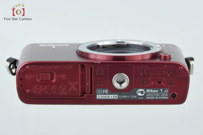 [Used] Nikon 1 J3 Red Mirrorless Interchangeable Lens Camera - Low Shutter Count