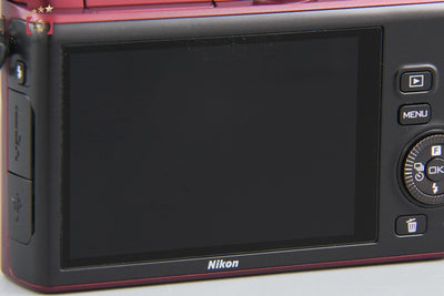 [Used] Nikon 1 J3 Red Mirrorless Interchangeable Lens Camera, Low Shutter Count