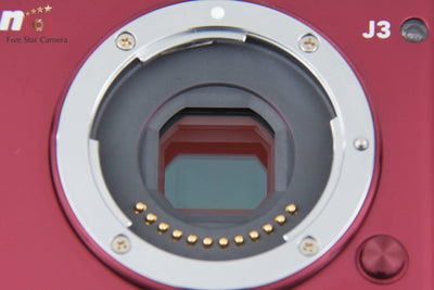 [Used] Nikon 1 J3 Red Mirrorless Interchangeable Lens Camera, Low Shutter Count