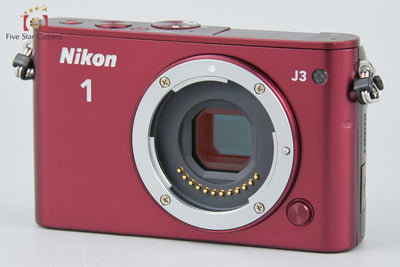 [Used] Nikon 1 J3 Red Mirrorless Interchangeable Lens Camera, Low Shutter Count