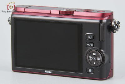 [Used] Nikon 1 J3 Red Mirrorless Interchangeable Lens Camera, Low Shutter Count