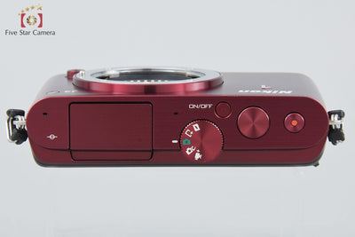 [Used] Nikon 1 J3 Red Mirrorless Interchangeable Lens Camera, Low Shutter Count