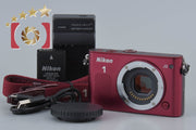 [Used] Nikon 1 J3 Red Mirrorless Interchangeable Lens Camera, Low Shutter Count