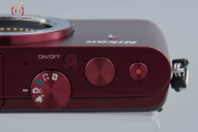 [Used] Nikon 1 J3 Red Mirrorless Interchangeable Lens Camera, Low Shutter Count