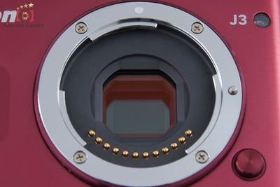 [Used] Nikon 1 J3 Red Mirrorless Interchangeable Lens Camera, Low Shutter Count