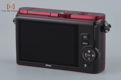 [Used] Nikon 1 J3 Red Mirrorless Interchangeable Lens Camera, Low Shutter Count