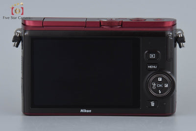 [Used] Nikon 1 J3 Red Mirrorless Interchangeable Lens Camera, Low Shutter Count