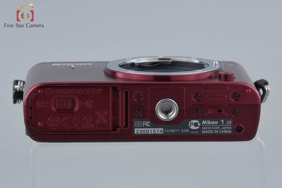 [Used] Nikon 1 J3 Red Mirrorless Interchangeable Lens Camera, Low Shutter Count