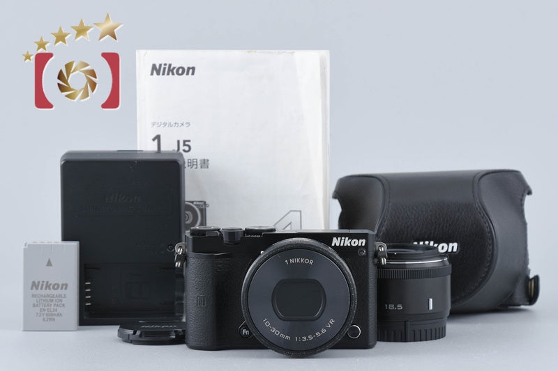 【中古】Nikon ニコン 1 J5 ブラック ダブルレンズキット