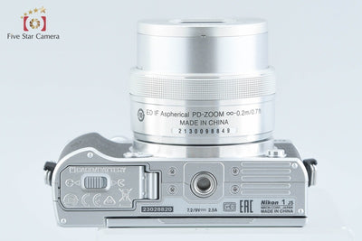[Used] Nikon 1 J5 Silver Standard Power Zoom Lens Kit - Low Shutter Count