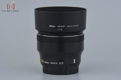 【Used】Nikon 1 NIKKOR 32mm f/1.2 Black