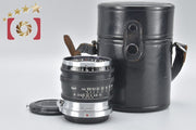 Nikon NIKKOR-P.C 85mm f/2 Black Nikon S Mount Rare Item