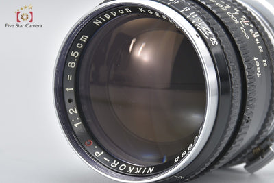 Nikon Nikkor-P.C 85mm f/2 Black Nikon S Mount Rare