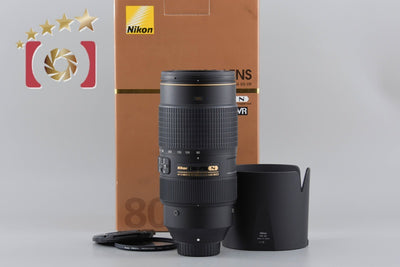 [Used] Nikon AF-S NIKKOR 80-400mm f/4.5-5.6 G ED VR with Original Box