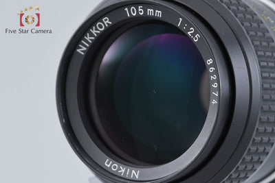 [Used] Nikon Nikkor Ai-S 105mm f/2.5