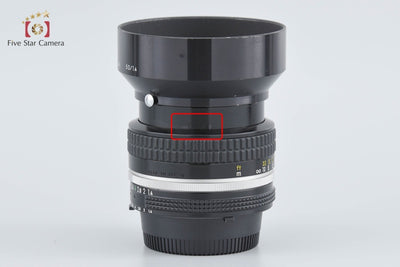 [Used] Nikon Ai NIKKOR 50mm f/1.4 No Meter Coupling Prong