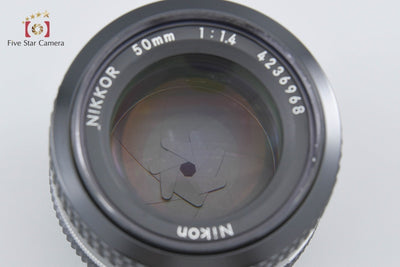 [Used] Nikon Ai NIKKOR 50mm f/1.4 No Meter Coupling Prong