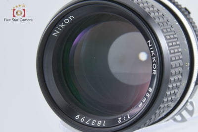 [Used] Nikon Ai NIKKOR 85mm f/2