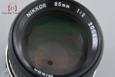 [Used] Nikon Ai NIKKOR 85mm f/2