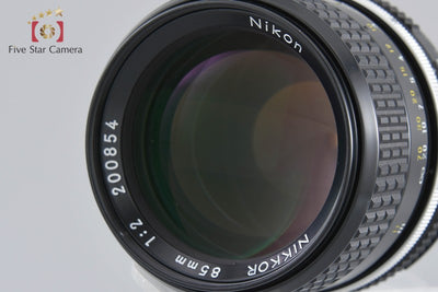[Used] Nikon Ai NIKKOR 85mm f/2