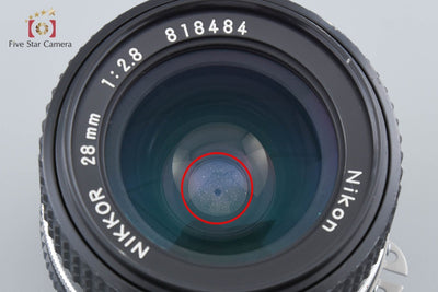 [Used] Nikon Nikkor Ai-S 28mm f/2.8