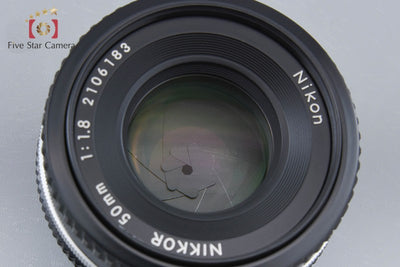 [Used] Nikon Ai-S NIKKOR 50mm f/1.8 without Meter Coupling Prong