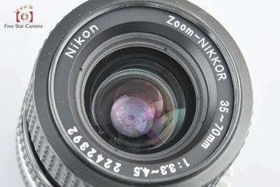 【中古】Nikon ニコン Ai-S NIKKOR 35-70mm f/3.3-4.5 + Ai Zoom NIKKOR 80-200mm f/4.5