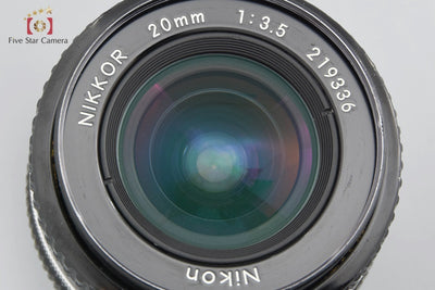【Used】Nikon Nikkor Ai-S 20mm f/3.5