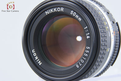 [Used] Nikon Ai-S NIKKOR 50mm f/1.4 without meter coupling prong