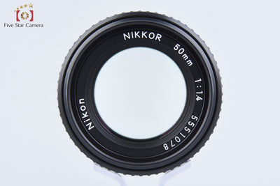 [Used] Nikon Ai-S NIKKOR 50mm f/1.4 without meter coupling prong