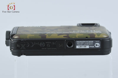 Used] Nikon COOLPIX AW100 Forest Camouflage Compact Digital Camera with Original Box