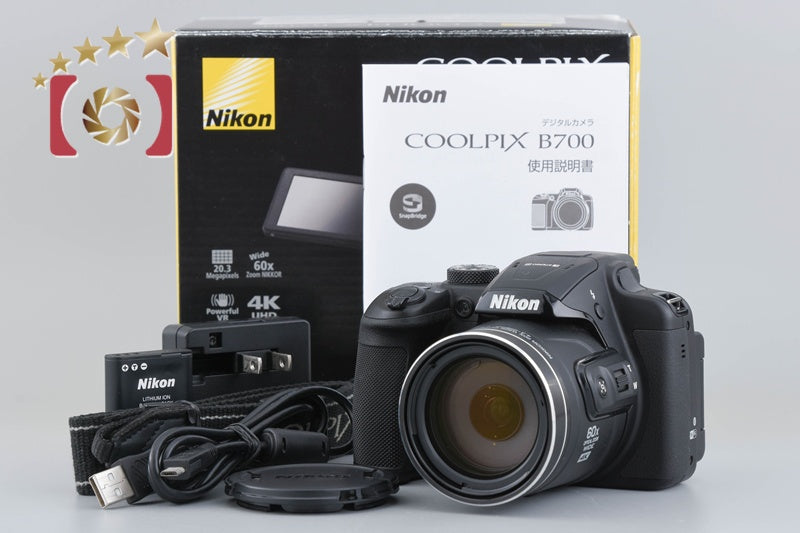 [Used] Nikon COOLPIX B700 Black Compact Digital Camera with Original Box