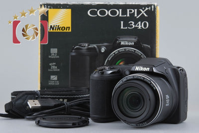 [Used] Nikon COOLPIX L340 Compact Digital Camera with Original Box