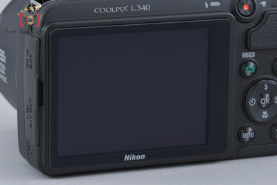 [Used] Nikon COOLPIX L340 Compact Digital Camera with Original Box