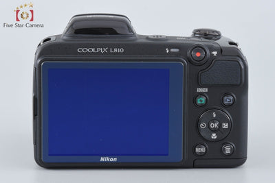 [Used] Nikon COOLPIX L810 Black Compact Digital Camera