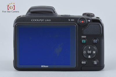 [Used] Nikon COOLPIX L810 Black Compact Digital Camera