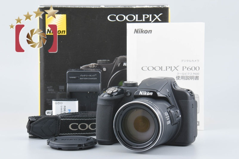 [Used] Nikon COOLPIX P600 Black Compact Digital Camera with Original Box