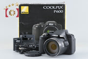 [Used] Nikon COOLPIX P600 Black Compact Digital Camera with Original Box